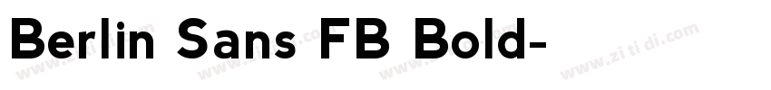 Berlin Sans FB Bold字体转换